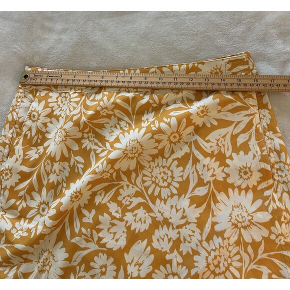 Rip Skirt Womens Medium Hawaiian Wrap Hook Loop Pocket Beach Daisies Cover Up - Picture 9 of 11